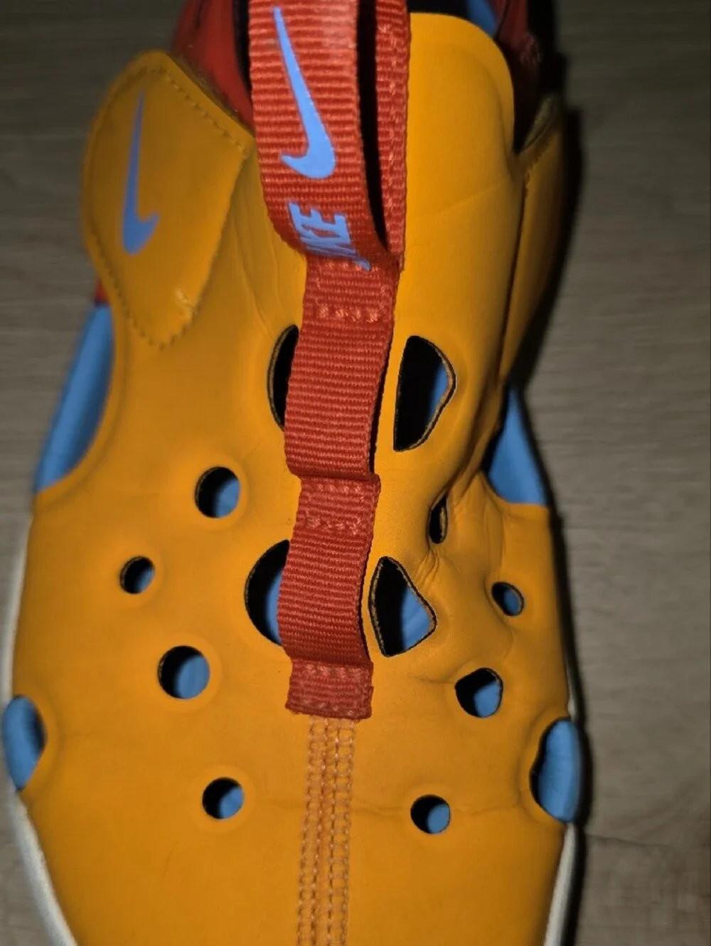 Nike Kids Sunray Protect 4 Water Sandals Orange Peel/Picante Red/University Blue